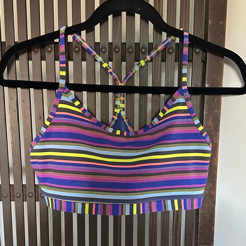 Lululemon Colorful Striped Sports Bra